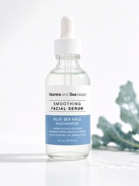 Vitamins and Sea Beauty Blue Sea Kale Niacinamide Facial Serum 2oz Factory Seale